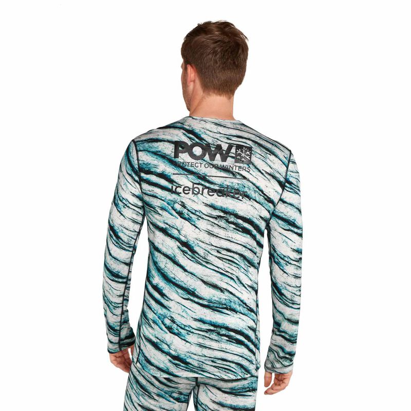 Icebreaker M Merino 200 Oasis LS Crewe POW AOP image number 1